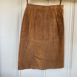Terry Lewis suede skirt